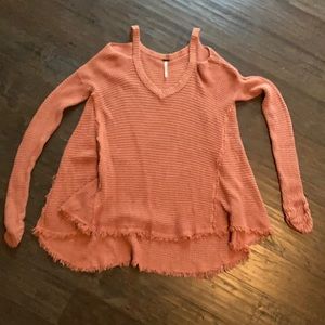 Free People Cold Shoulder Sweater